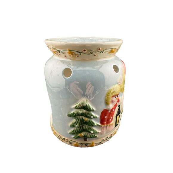 Vintage Yankee Candle Company Snowmen and Christmas Tree Wax Warmer - Picture 2 of 6
